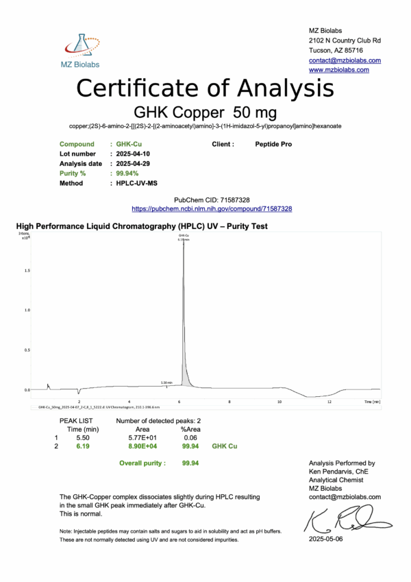 GHK-CU Vial - Image 2