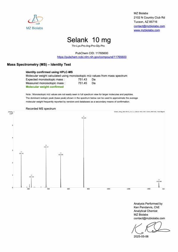 Selank Vial 10MG - Image 3