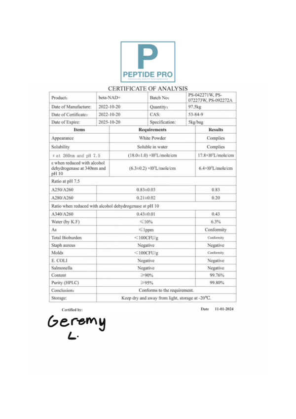 NAD+ 500mg (5ML vial) - Image 2