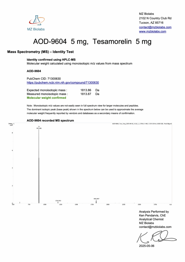 AOD 9604/Tesamorelin stack (5mg/5mg) - Image 3