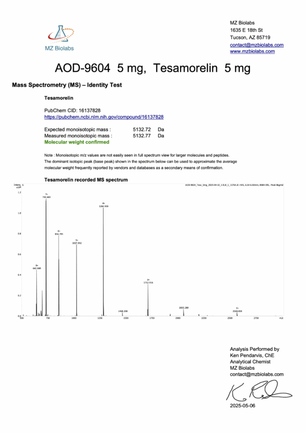 AOD 9604/Tesamorelin stack (5mg/5mg) - Image 4