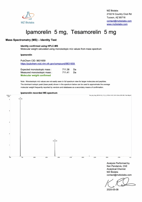 Tesamorelin+Ipamorelin Blend (5mg/5mg) - Image 3